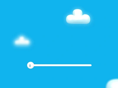 3D Balloon Slider 3d balloon clouds interactive sky slider spline splinetool threejs