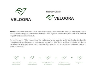 Veloora branding clean concept design logo design minimal modern simple