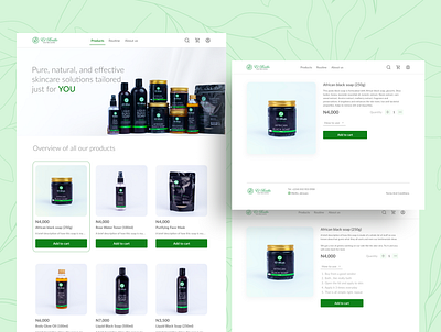 E-COMMERCE PRODUCT PAGE - El Brillo e commerce ecommerce landing page product page ui ux web design website