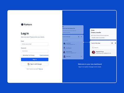 Pattern Login Page design animation blue branding design illustration login pattern pouya register se sepanta ui ux web web3