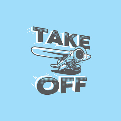 Take Off Illustration airplane aviation blue classic design fly graphic design illustration illustrator logo movement off plane retro sky take typography vector vega vintage