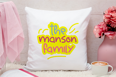 Pillow Family branding design logotype pillow typography