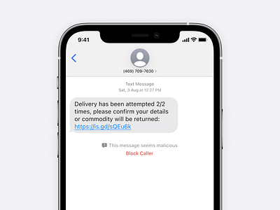 Apple iMessage fraud alert concept ai alert apple chat concept imessage ios mobile scam ui ux