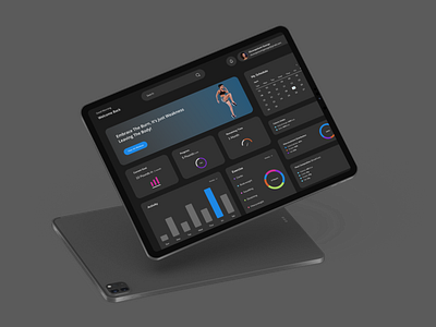 A Fitness Tracking Dashboard dashboard design fitness tracker tracker ui ui design web design