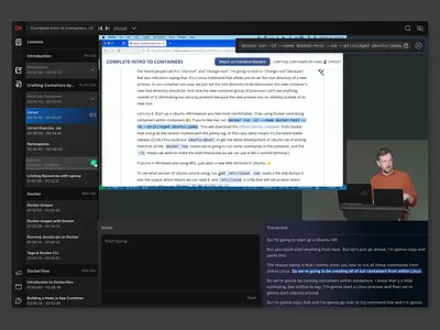 Course Player product design