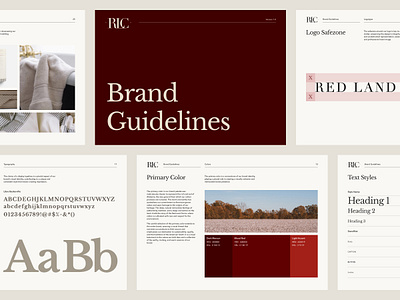 Crafting Consistency ✦ Red Land Cotton's Visual Identity brand guidelines branding color palette design agency ecommerce logos shopify agency typography vintage