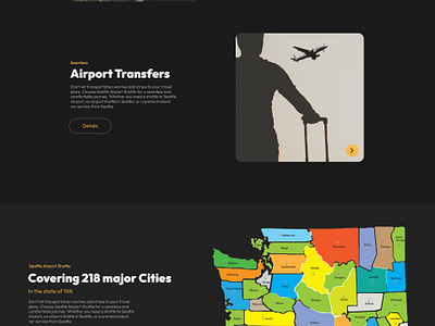 Seattle Airport Shuttle branding design graphic design logo typography ui ux vector website design