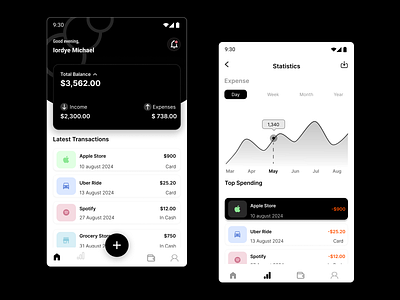 Finance Mobile App mobile app ui