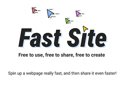 Fast-Site.app diy software site creation ui web app