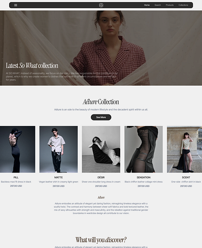 Fashion Landing Page craft design fashion fashionlandingpage landingpage minimalistic ui uidesign ux web