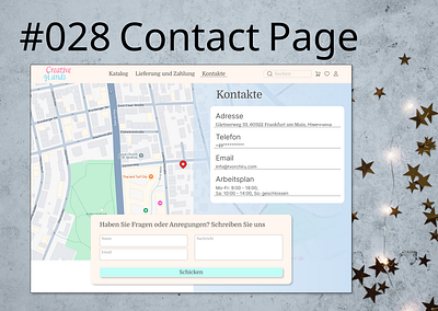 #028 Contact Page challenge design desing uxui ui ux