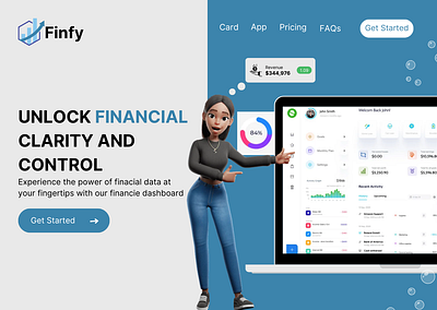 Finfy - Finance Company Website UI Design branding business design elementor figma finance ui uiuxdesign ux web design web development website wordpress wordpress design