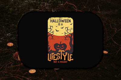 Halloween Is A Lifestyle Not A Holiday T-shirt Design happy halloween