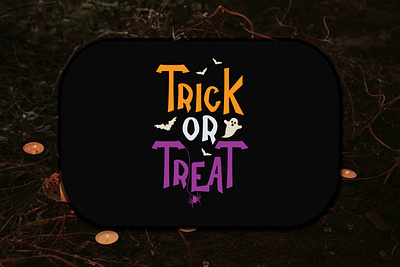 Trick Or Treat Halloween T-shirt Design happy halloween