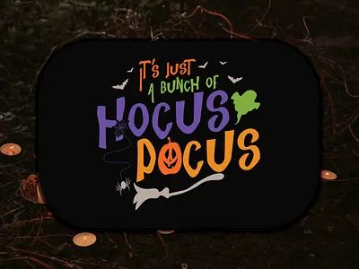 Halloween T-shirt Design It’s Just A Bunch Of Hocus Pocus happy halloween