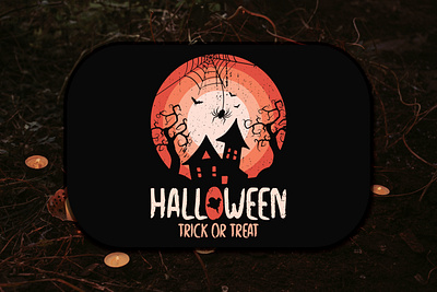 Halloween Trick Or Treat T-shirt Design happy halloween