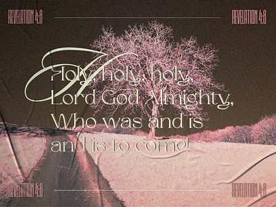 PCM Design Challenge | Revelation 4:8 art artwork church design design challenge graphic design pcmchallenge prochurchmedia social media typography