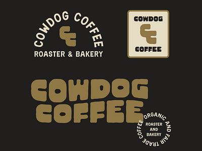 Marfa and Third Coast Typefaces- Cowdog Coffee Mock Brand Design bold brand design branding coffee shop design earthy font graphic design hand crafted typography hand drawn font hand made font logo organic rustic typography vector vintage