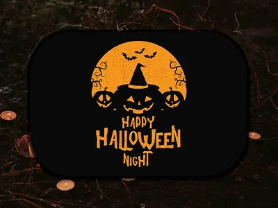 Happy Halloween Night Halloween T-shirt Design happy halloween