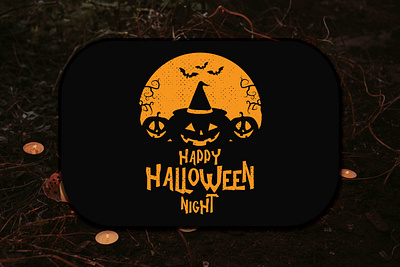 Happy Halloween Night Halloween T-shirt Design happy halloween