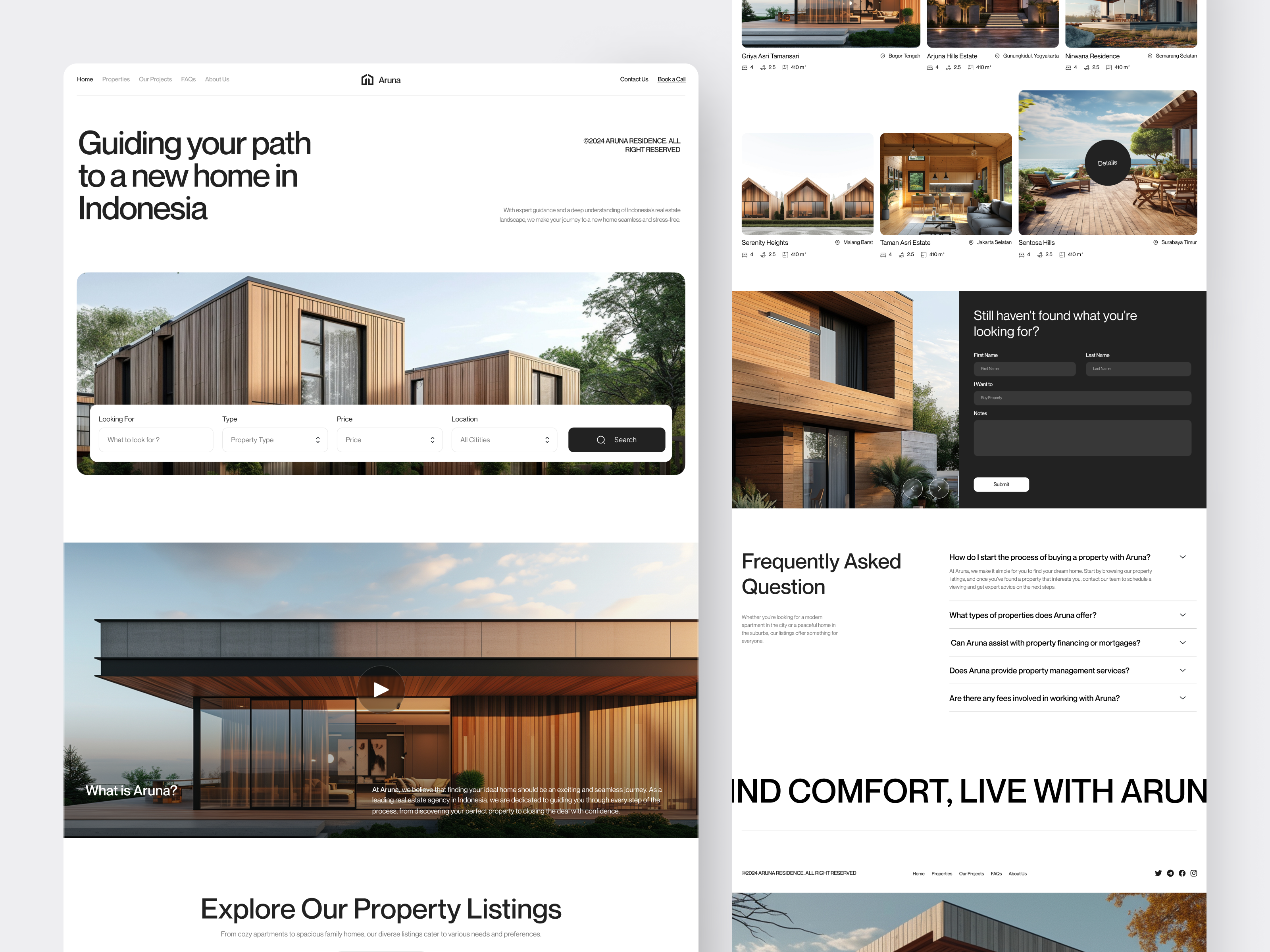 Example of Real Estate Landing Page