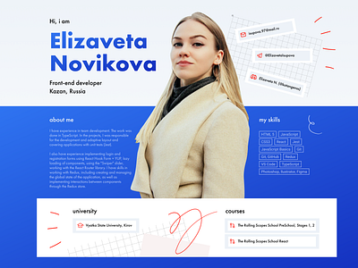 CV about cv design figma frontend landing resume ui ux web