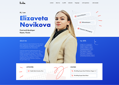 CV about cv design figma frontend landing resume ui ux web