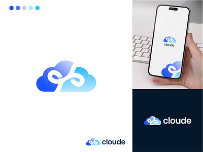 cloude app branding design graphic design logo vector