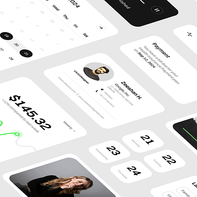 Minimalistic UI Card Components card components cards design components dashboard dashboard design design design sysytem figma design fintech health profile card responsive design ui ui cards ui components ui design ui ux user interface ux design web design