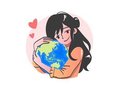 Inkjar People Illustrations - Thowback design earth empty state environment flat global warming illustration illustration pack landing page love mobile outline pack success throwback ui ui design ui illustration webapp website