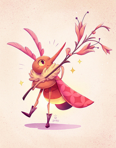 The bringer of spring illustration