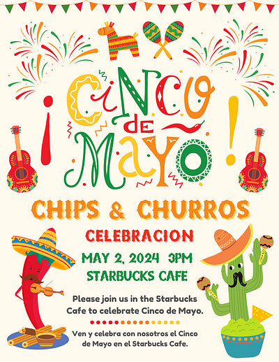 Cinco de Mayo - Event Flyer canva celebration cinco de mayo corporate event flyer event marketing festive flyer fun party party flyer work