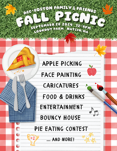 BCG Fall Picnic 2024 - Event Flyer ai generated elements canva corporate corporate marketing design event event flyer event marketing fall kid friendly marketing picnic