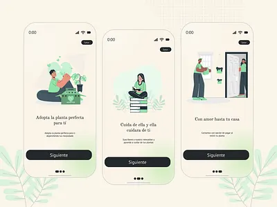 Onboarding de la app la rosa de mi jardín ui