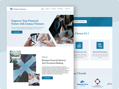 Web Landing Page Design - Linnaea Ventures agency website business website design interface landing page landing page design landing page ui landing ui landing ux landingpage ui uidesign ux ux design web web design web landing page web page website website design