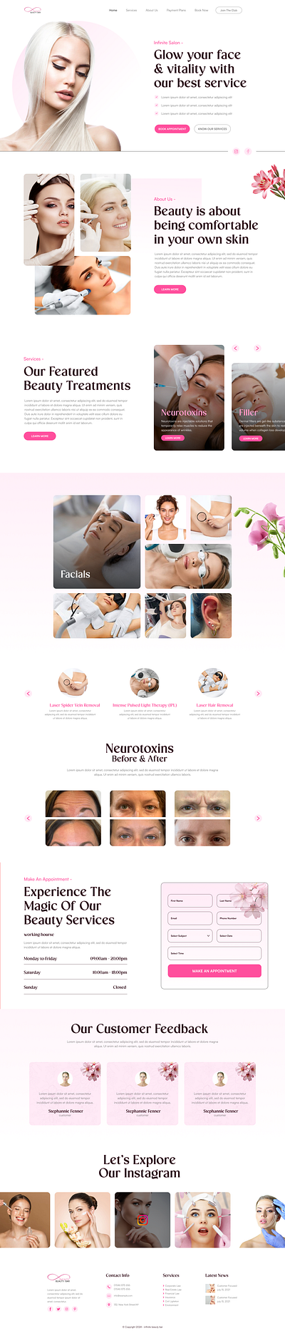 Med- Spa Website Design ui