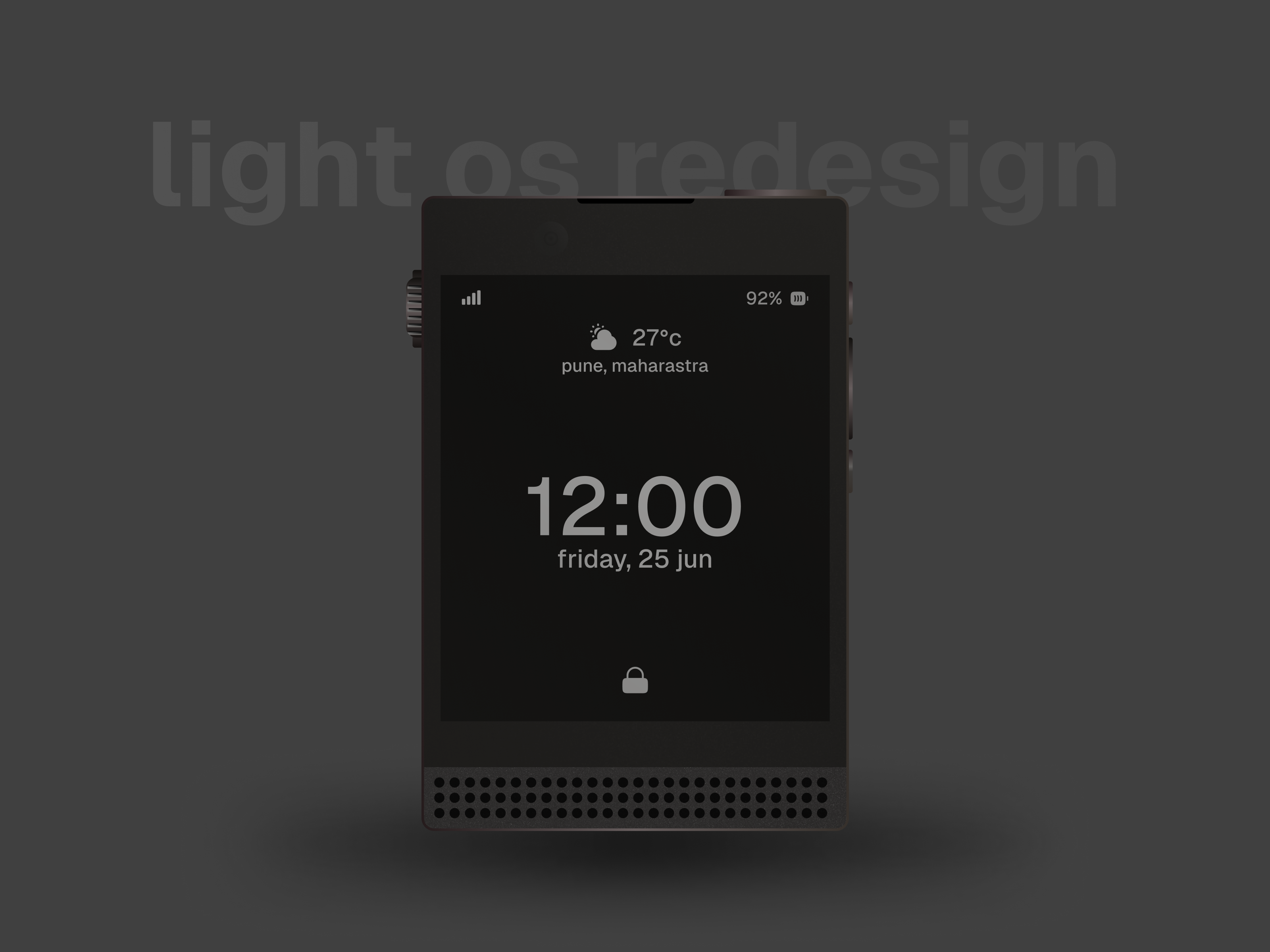 LightOS Redesign alok lightphone minimilistic mobile mobile os mobileux ux