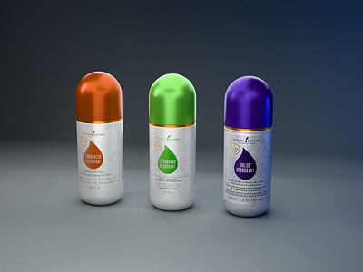 Roll on Deodorant 3D product render with custom label 3d 3dart 3dproduct blender branding deodrant design graphic design postproduction rollon