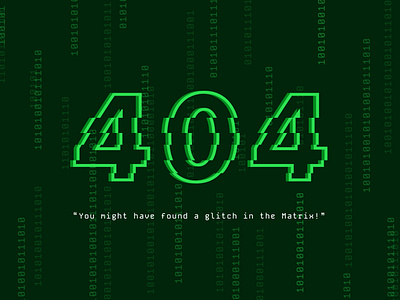 404 page with Glitch effect figma graphic design ui web design