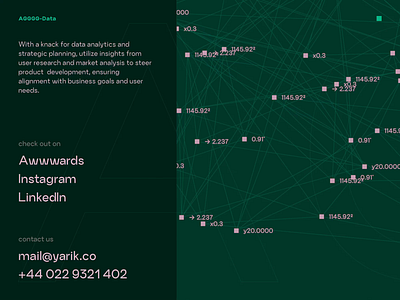 AGGGG — Creative Agency agency page anima awwwards blender contact page contact us creative dark design dark green generative graphics location motion graphics new web design nodes ui ui agency ux page web