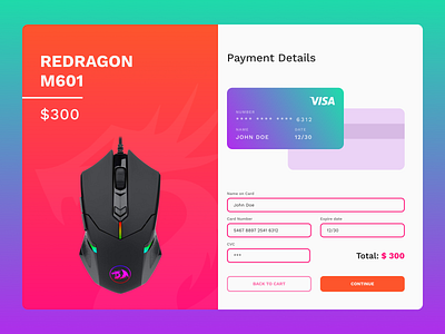 Daily UI #002 - Credit Card Checkout android app daily design graphic design ui ux web