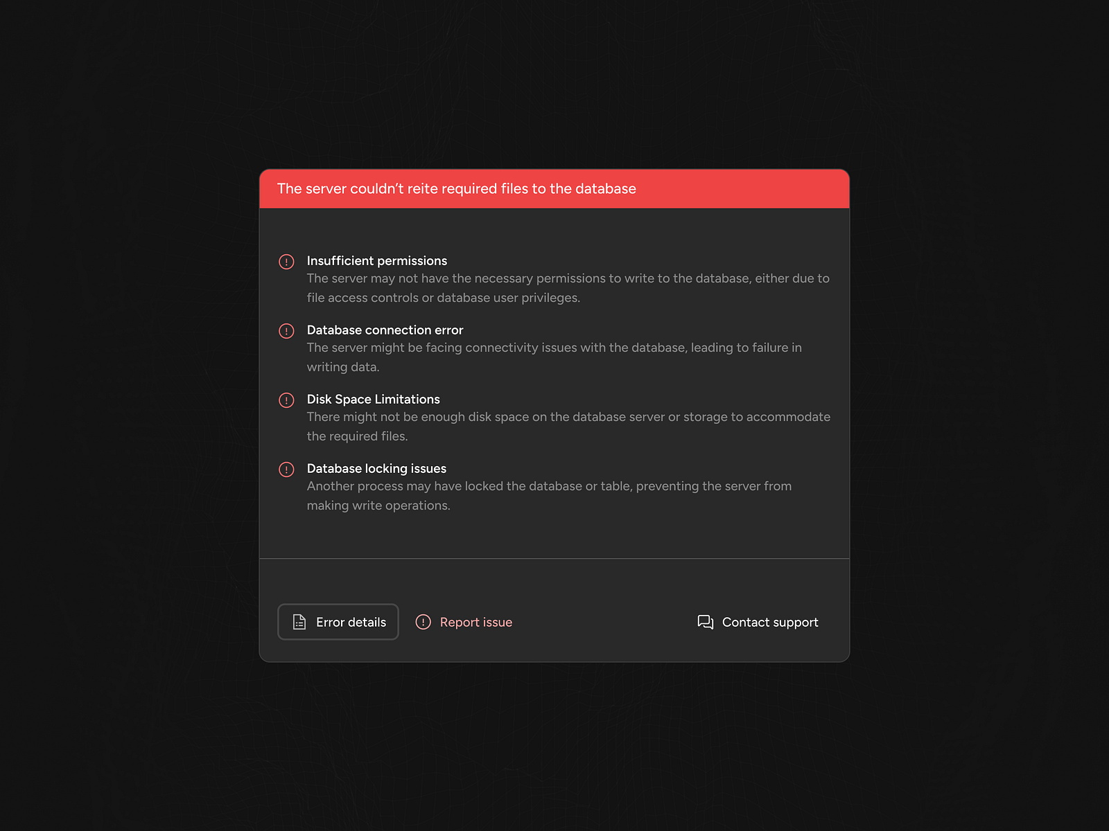 Error Modal By Kasper Carlsen On Dribbble Error Modal By Kasper Carlsen On Dribbble