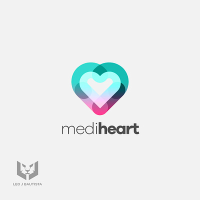 MediHeart Logo branding colorful design graphic design heart logo medical modern