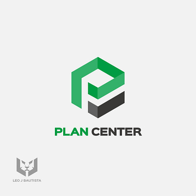 Corporate Logo for Plan Center 2d 3d branding c corporate graphic design logo p