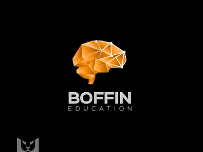 Brain/Tech Logo for Boffin Education 2d 3d brain education graphic design learning logo