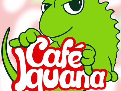 Logomarca Café Iguana balada boate botucatu cafe cafe iguana casa noturna danceteria denystudio ds iguana vida noturna