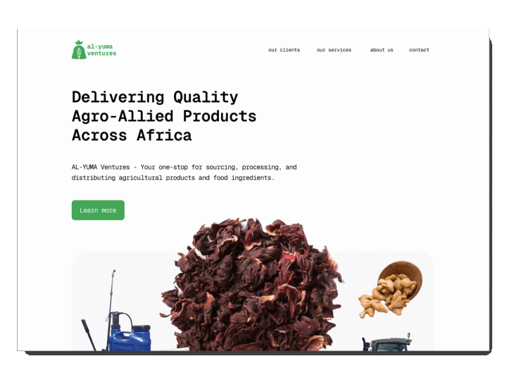 Agritech Landing page and branding branding landingpage logo ui