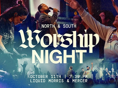 Worship Night branding church church design design graphic design music