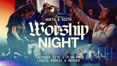 Worship Night branding church church design design graphic design music