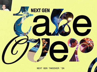 Next Gen' Takeover branding church church design design typography